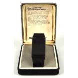 Sinclair Radionics, a black Sinclair watch, in case, with instruction book