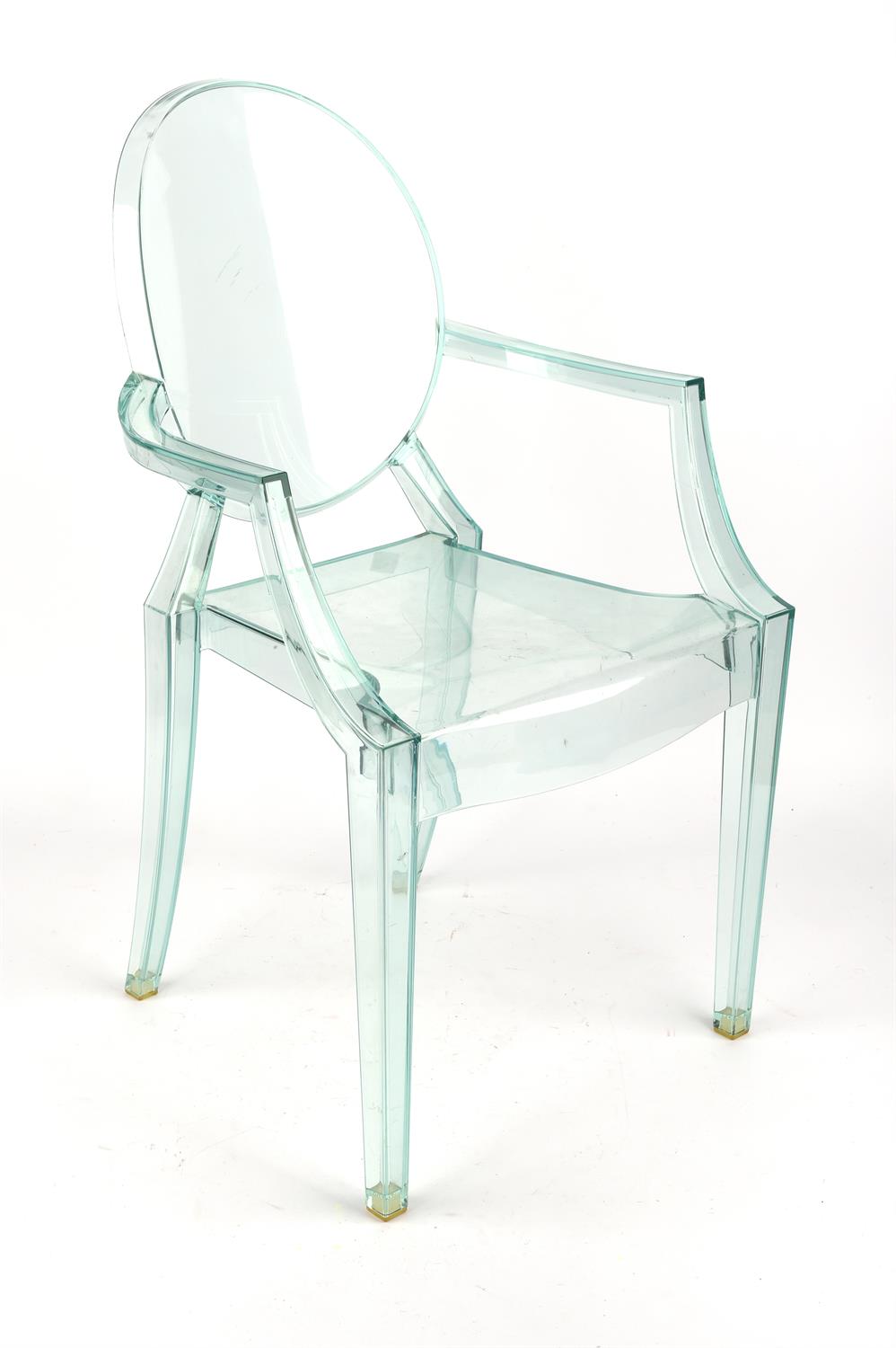 Philippe Starck for Kartell, a child's Lou Lou Ghost chair, rear seat edge with maker's name, - Image 2 of 3