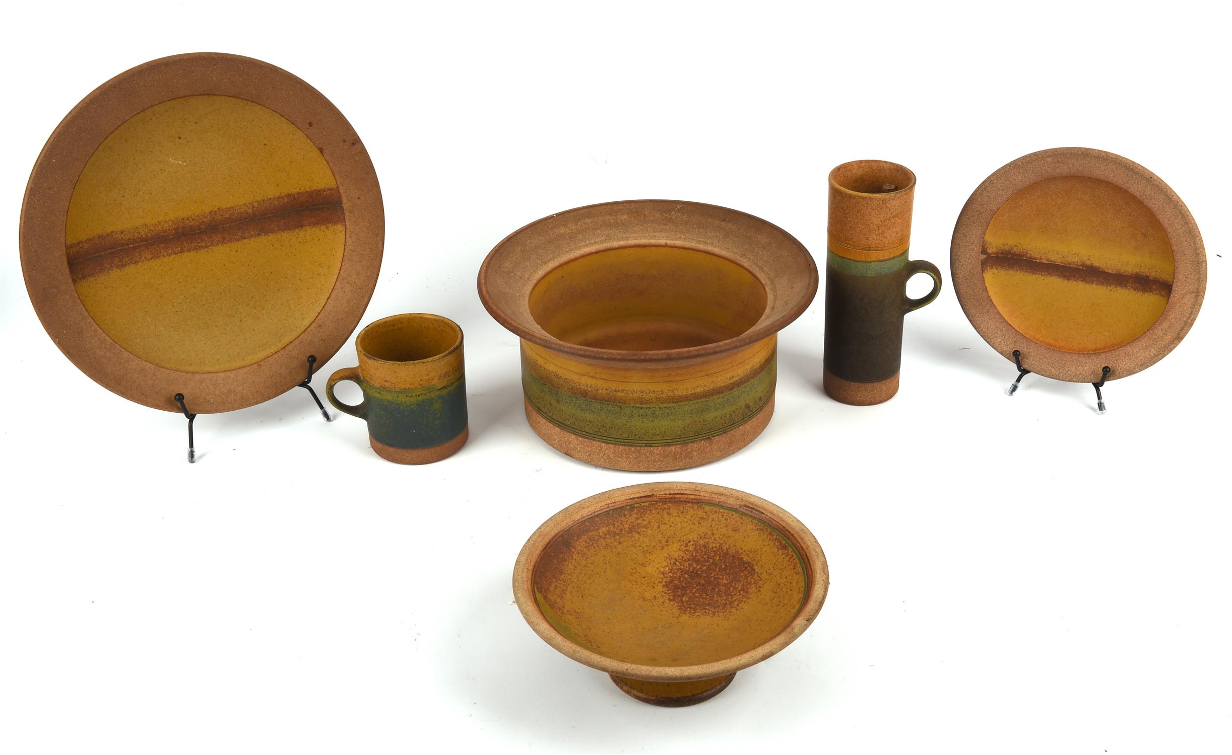 Robin Welch (British, 1936-2019), a stoneware part dinner and coffee service, to comprise twelve
