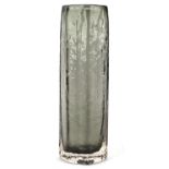 A 20th Century Whitefriars Textured range 'Cucumber' vase designed by Geoffrey Baxter,