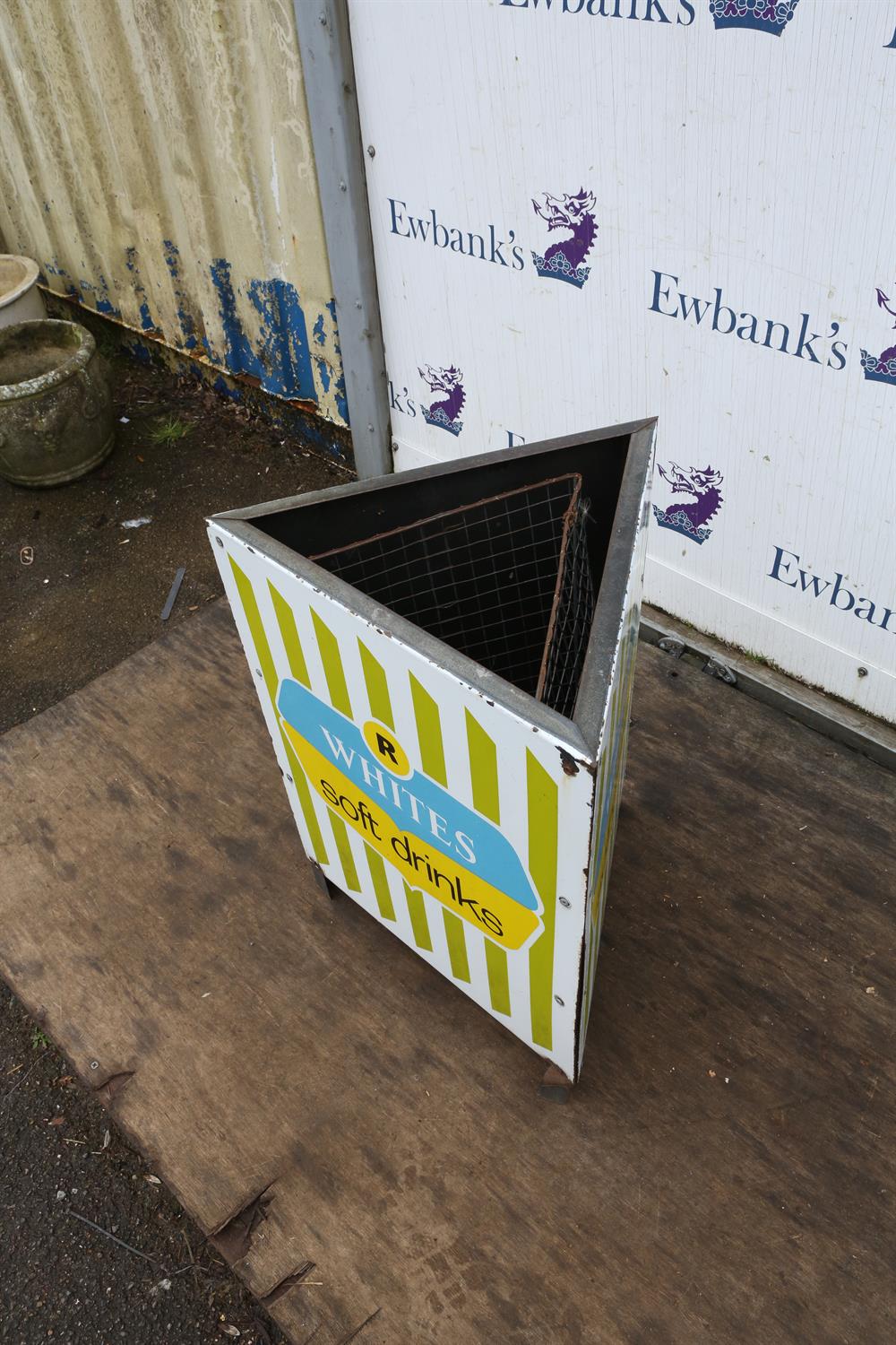 R Whites Lemonade, an enamelled metal rubbish bin, with wired internal basket, 72. - Image 2 of 3