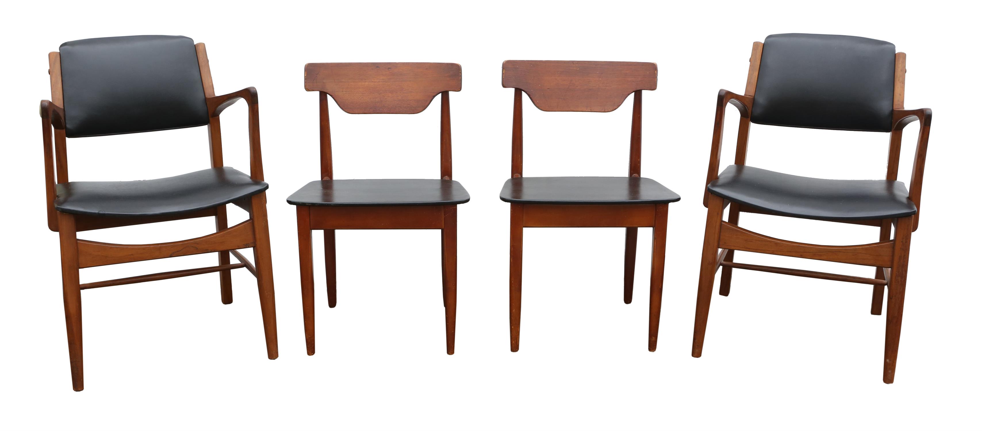 Erik Buch (Danish, 1923-1973) for Oddense Maskinsnedken Mobler, a pair of Model 49 teak armchairs,