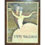 Jean Gabriel Domergue (1889-1962), Emmy Magliani (1923). Colour lithographic poster, printed by H.