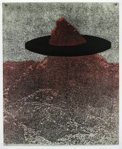 Menashe Kadishman (Israeli 1932-2015), Mountain B, 1974, colour screenprint, signed and inscribed