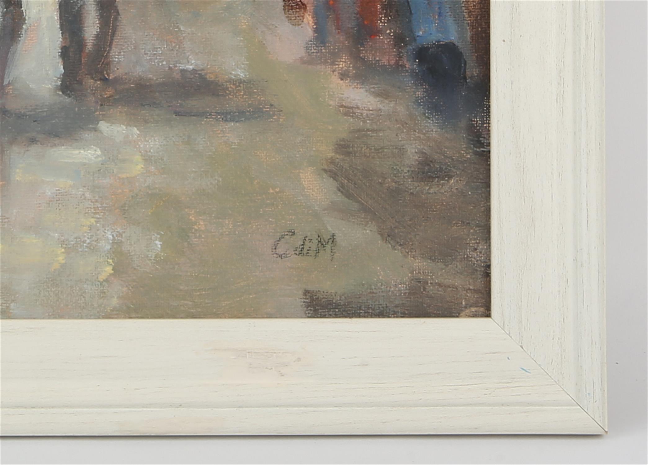 Celia di Massimo (contemporary), A Cold day in Winchester, oil on canvasboard, signed lower right, - Image 3 of 4