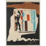 § Le Corbusier (Swiss 1887-1965), L'Invention, colour lithograph, inscribed on label verso for the