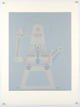 Roger Nellens (Belgian 1937-2021), Machine III, colour screenprint, Tate Collection,