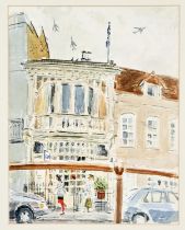 Roger Alsop (British 20th century), The Eagle, Farrington; A bank building; Shopfront,