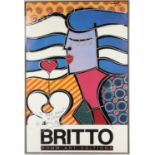 Britto Romero Britto (Brazilian b.1963), Britto Rom Art Editions, lithographic poster,