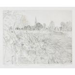 † Anthony Gross RA (British, 1905-1984). Homage to Constable - Salisbury Cathedral, etching,