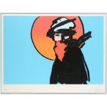 Peter Max (German b.1937), The Poet II, silkscreen print, signed lower right, numbered 6/200 lower