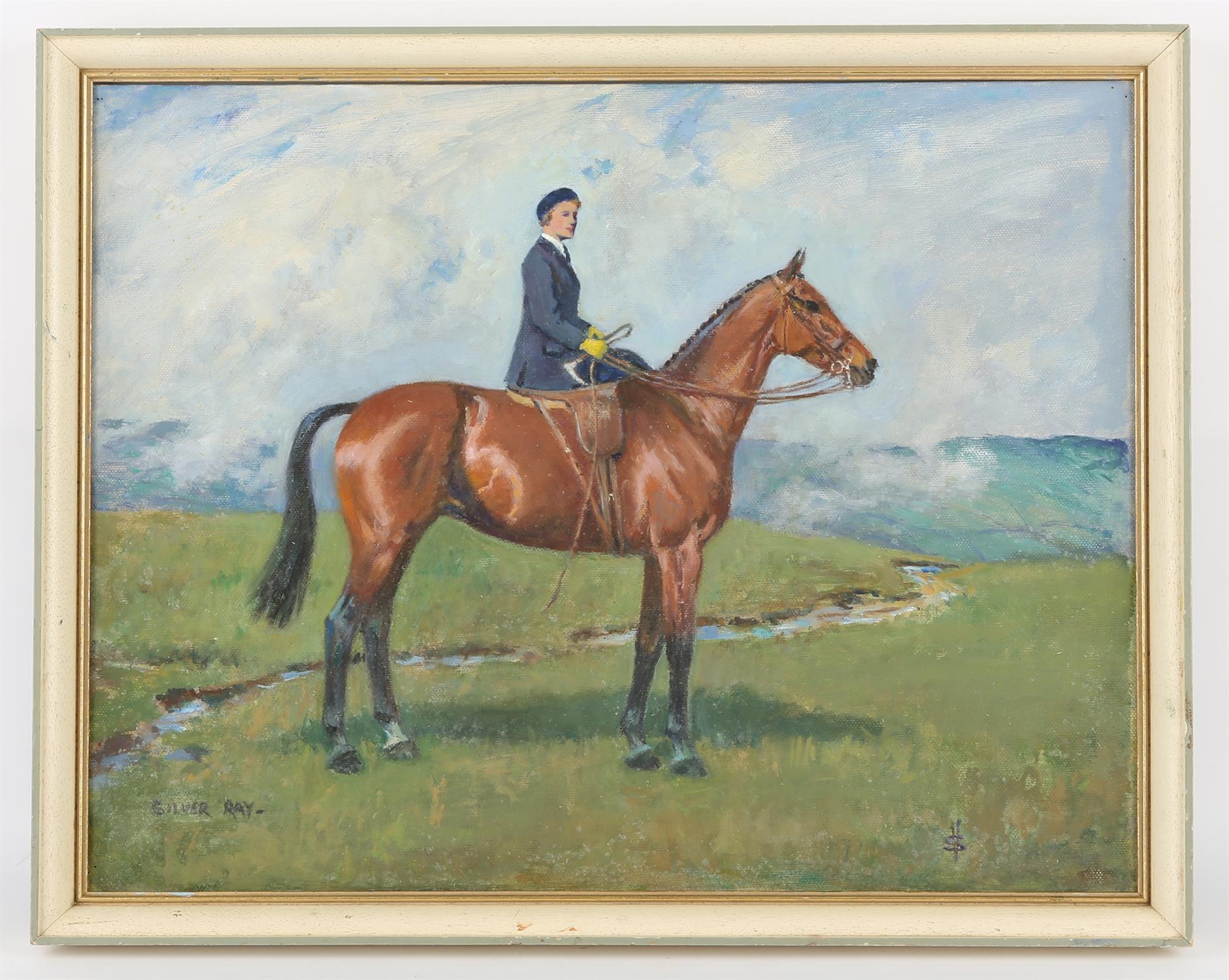 Violet Skinner (Irish 20th century), Huntsman on horseback; 'Silver Ray'; Brendon, Exmoor, - Image 3 of 3