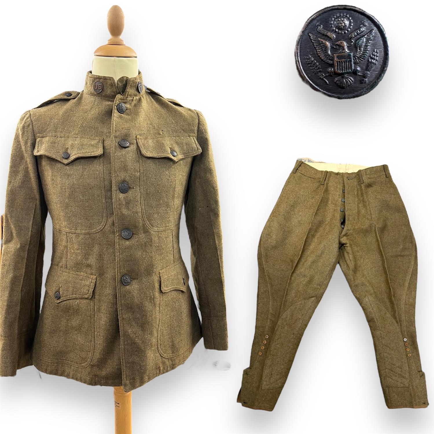 A collection of gentleman's British and WW1 US military, Royal Naval and other clothing to include - Image 4 of 26