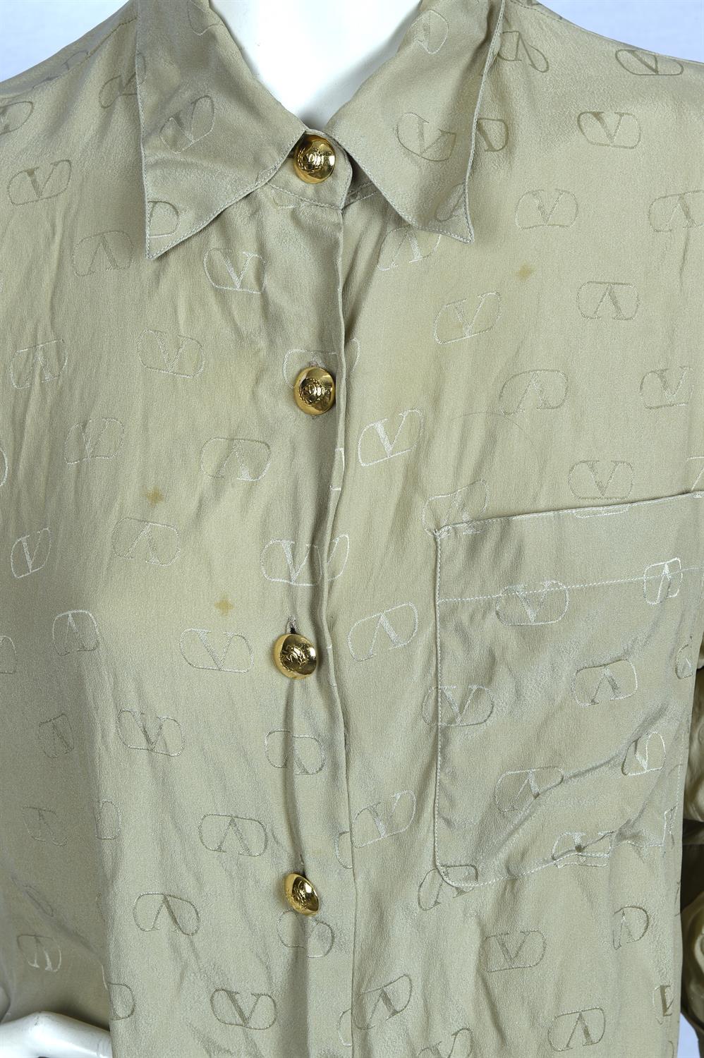 VALENTINO * VERSACE (27% silk) * Early ESCADA (Margaretha Ley) a collection of silk 1980s-90s - Image 10 of 21