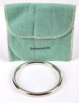 TIFFANY & Co silver bangle with presentation bag