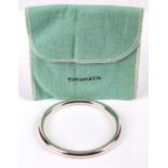 TIFFANY & Co silver bangle with presentation bag