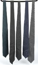 TOM FORD (GUCCI) five silk ties.
