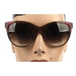 BOTTEGA VENETA ladies vintage 1990s sunglasses in leather case with cards and cloths