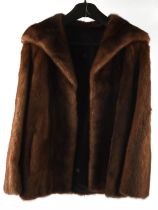 MINK Pastel fur jacket with original receipt for £1500 dated 1982 (Fits UK12)