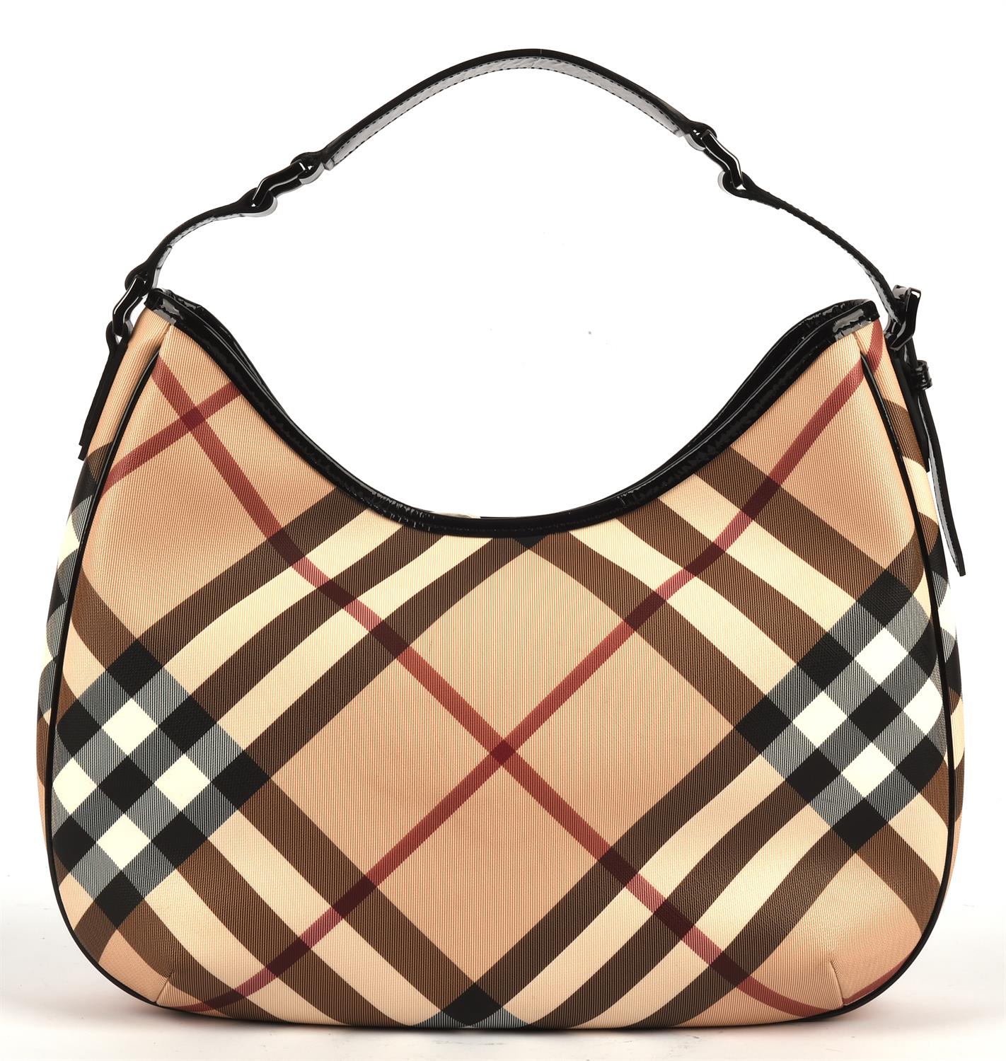 BURBERRY a large Nova Check Hobo handbag with dust bag (38cm x 25m x 6cm) * A smaller BURBERRY - Image 4 of 10
