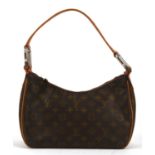 LOUIS VUITTON vintage monogrammed TIKAL style small handbag/ shoulder bag with faded initials AG on