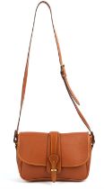 DOONEY & BOURKE tan leather handbag with gold coloured hardware (with tags) (26cm x19cm x 9cm)