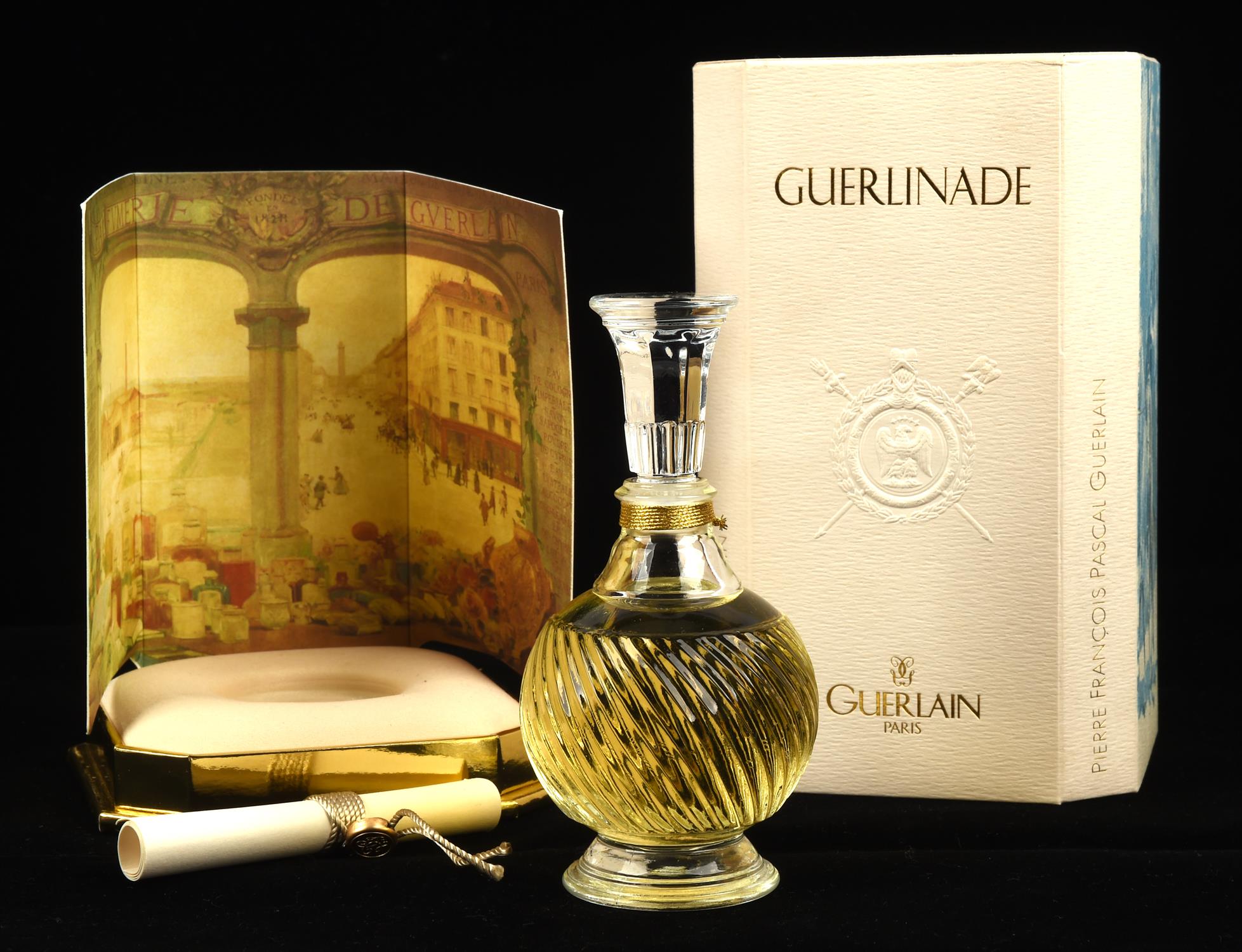 GUERLAIN GUERLINADE rare 1998 boxed re-issued renovation 1921 perfume bottled in a baccarat flacon - Image 2 of 3