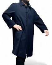 ADDENDUM LOT * BURBERRYS speciality BRUELLA gents navy showerproof coat with navy satin lining