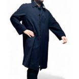 ADDENDUM LOT * BURBERRYS speciality BRUELLA gents navy showerproof coat with navy satin lining