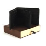 LOUIS VUITTON boxed black trifold leather wallet RRP £680