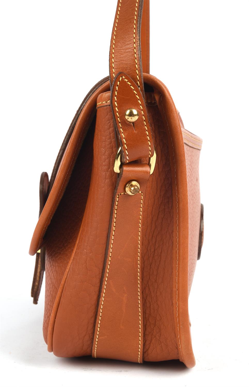 DOONEY & BOURKE tan leather handbag with gold coloured hardware (with tags) (26cm x19cm x 9cm) - Image 4 of 8