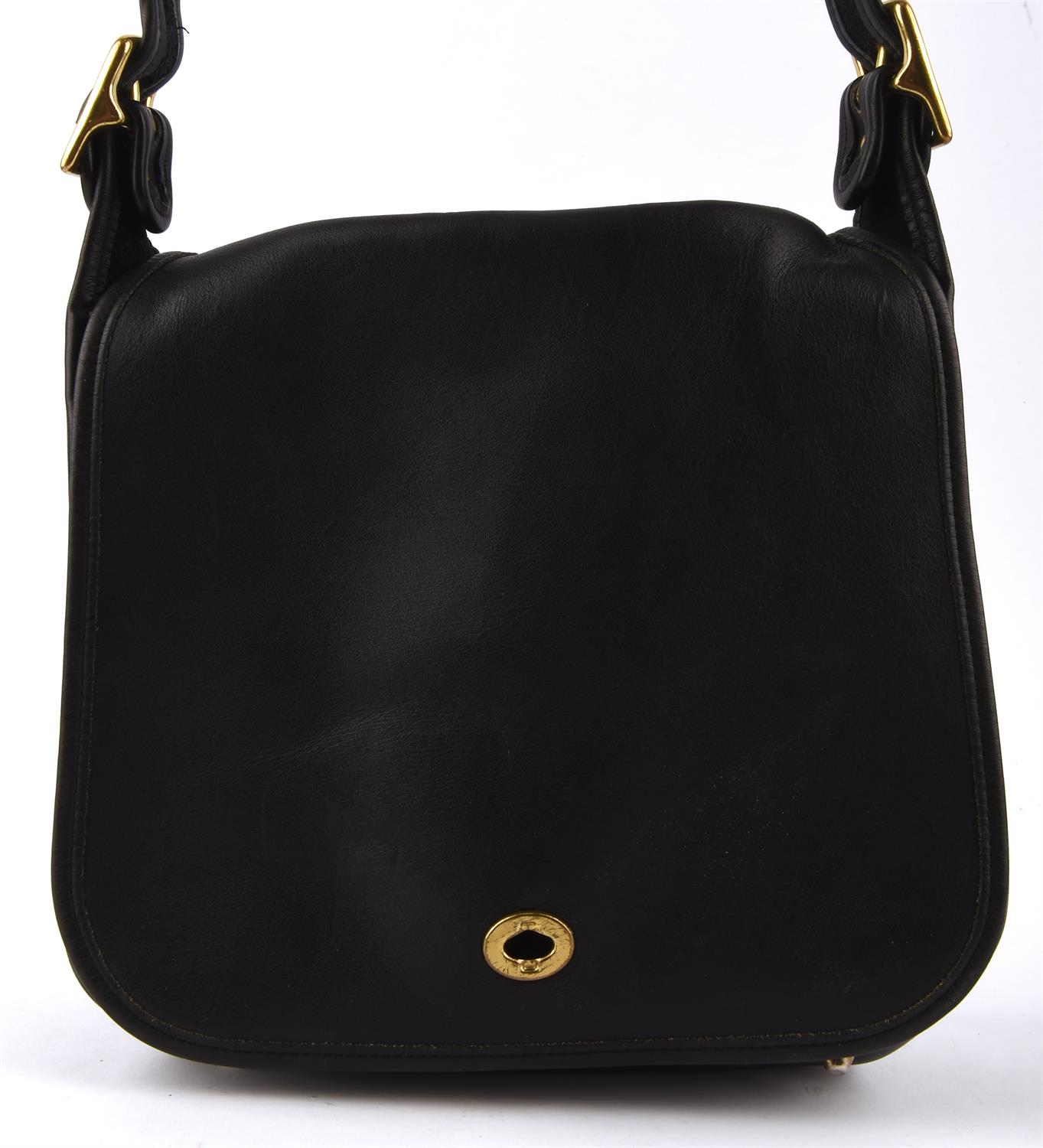 COACH black leather handbag (29cm x 26cm x 11cm) - Image 3 of 4