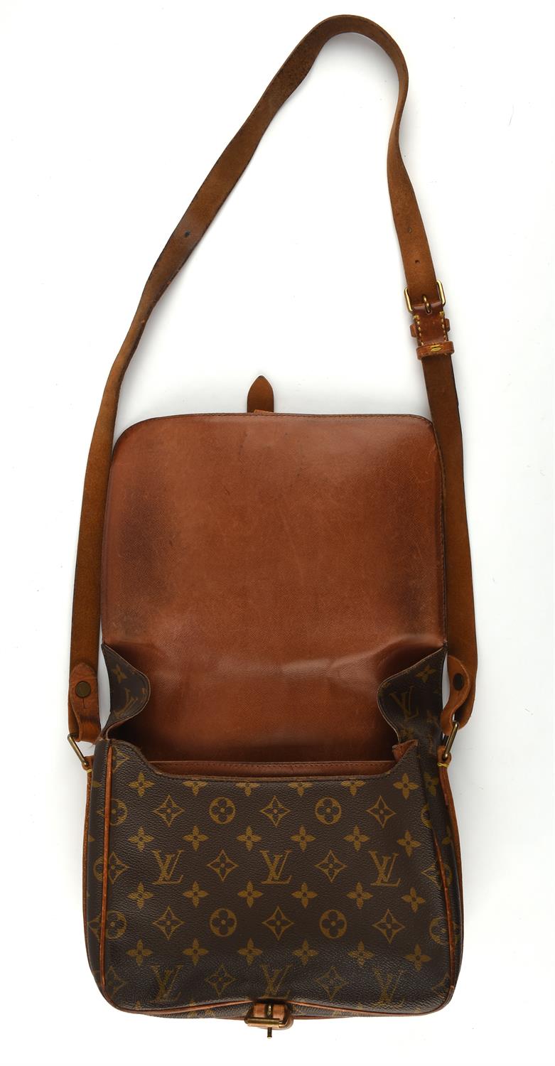 LOUIS VUITTON vintage CARTOUCHIERE canvas coated leather cross-body shoulder handbag - Image 6 of 6