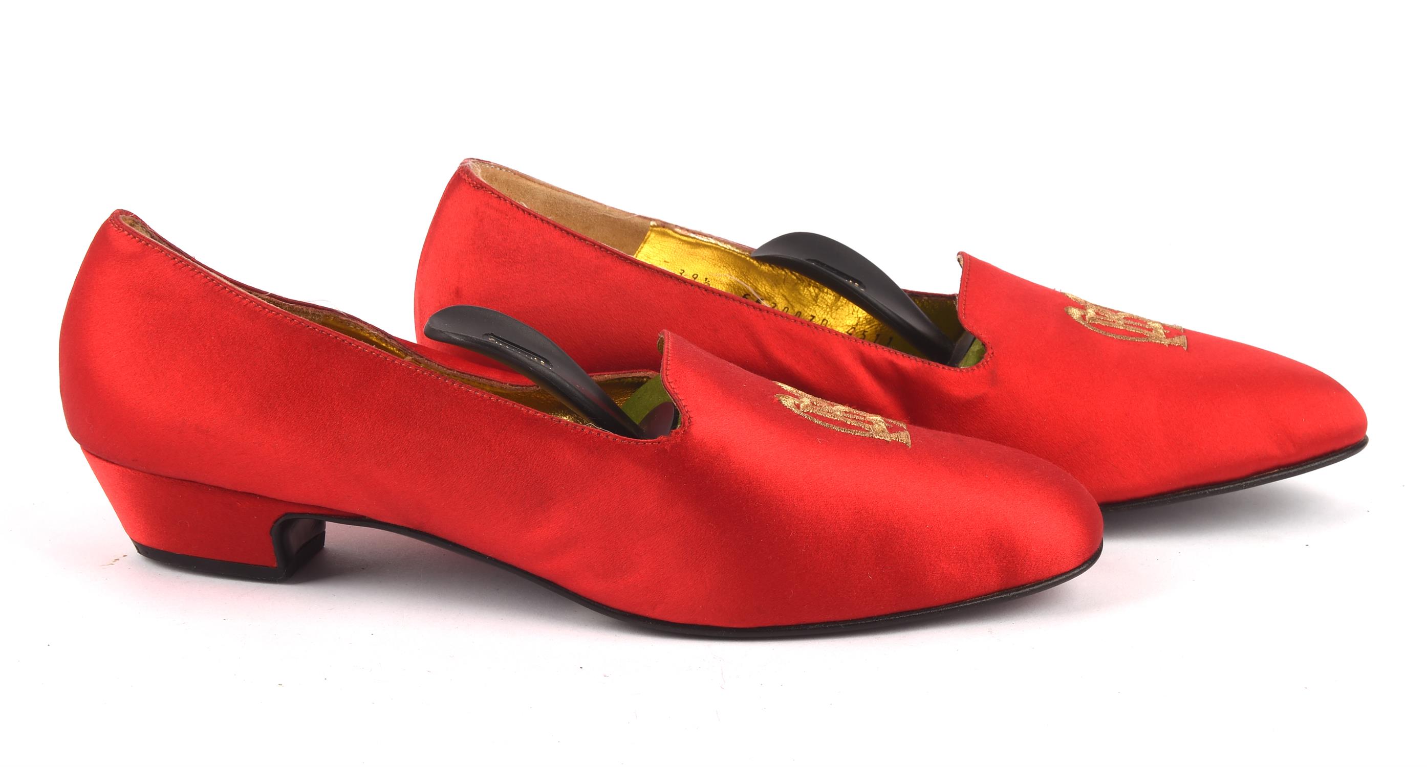ADDENDUM LOT * BRUNO MAGLI COUTURE ladies red silk evening slippers UK6.5 EU39.5 and CASADEI red - Image 6 of 7