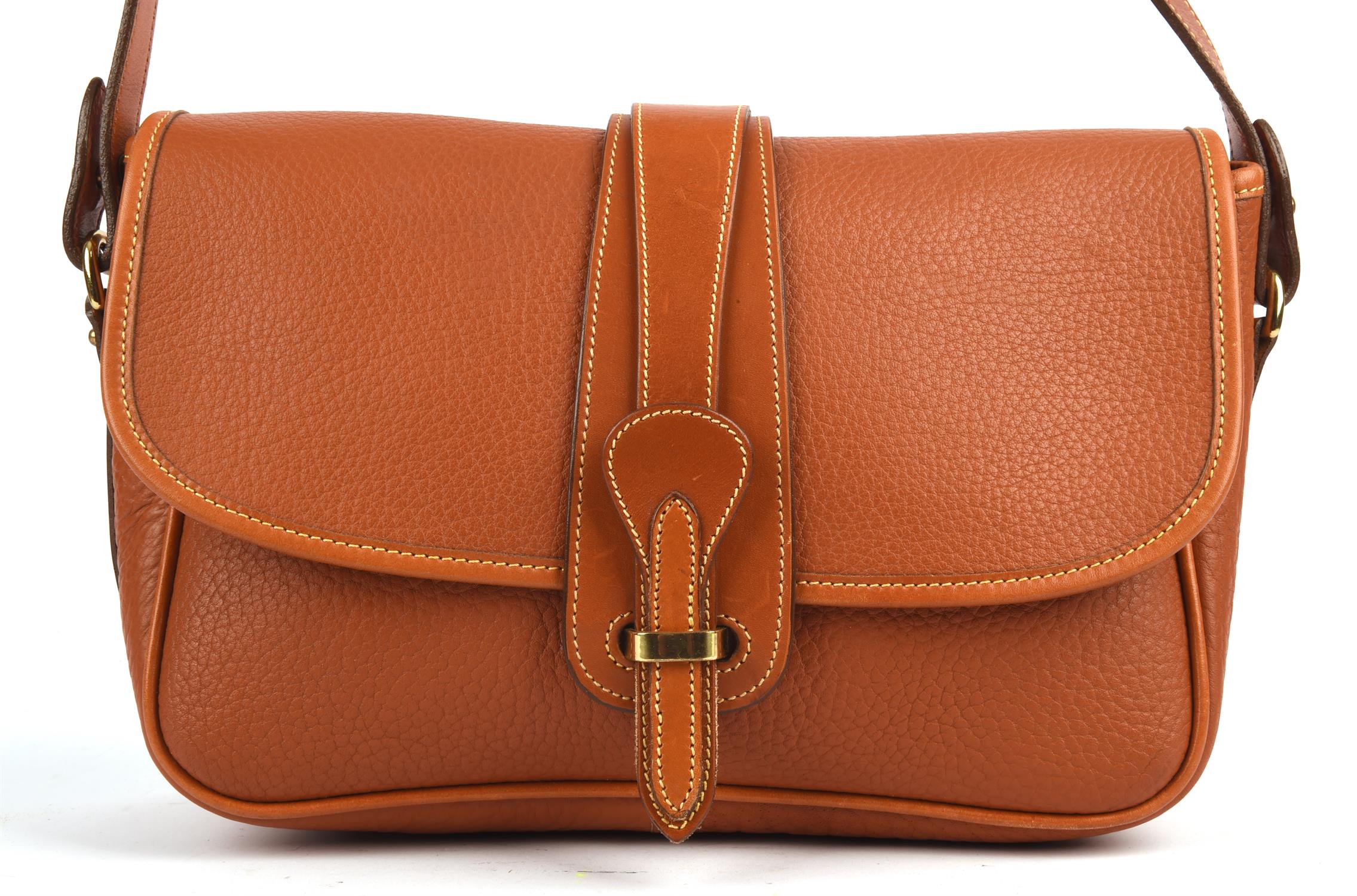 DOONEY & BOURKE tan leather handbag with gold coloured hardware (with tags) (26cm x19cm x 9cm) - Image 2 of 8