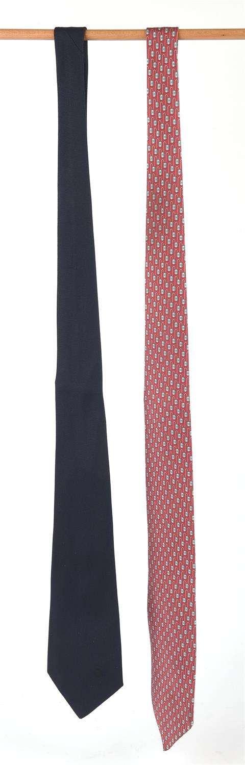 CHANEL and HERMES Two gentleman's silk ties - Image 3 of 3