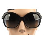 CHANEL a pair of ladies sunglasses in a black quilted case