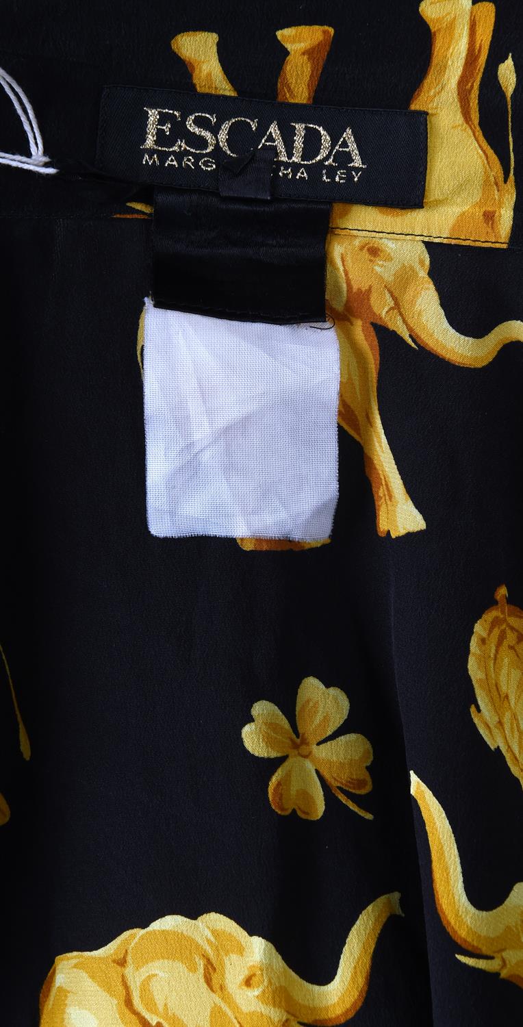 VALENTINO * VERSACE (27% silk) * Early ESCADA (Margaretha Ley) a collection of silk 1980s-90s - Image 3 of 21