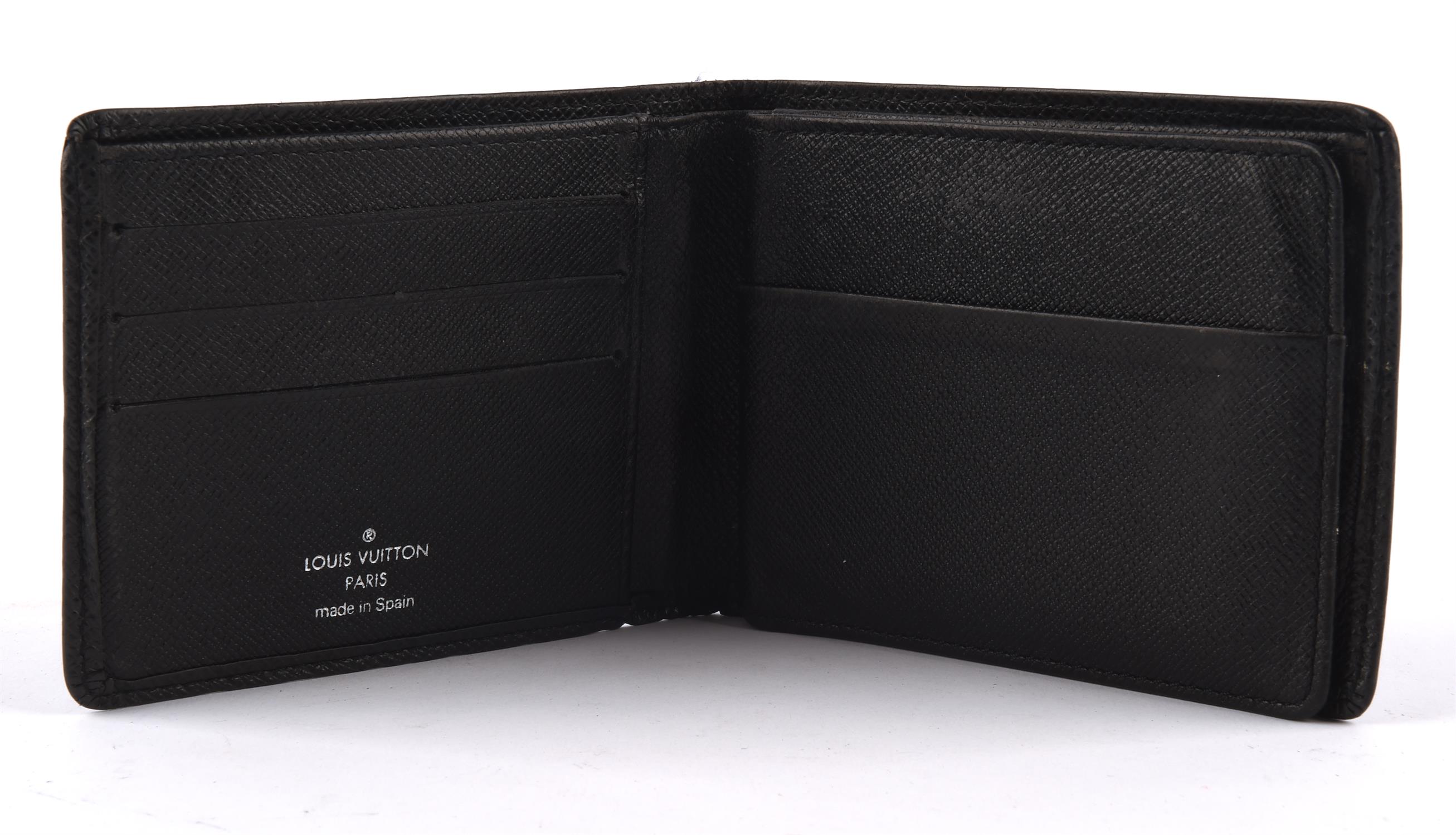LOUIS VUITTON boxed black trifold leather wallet RRP £680 - Image 2 of 3
