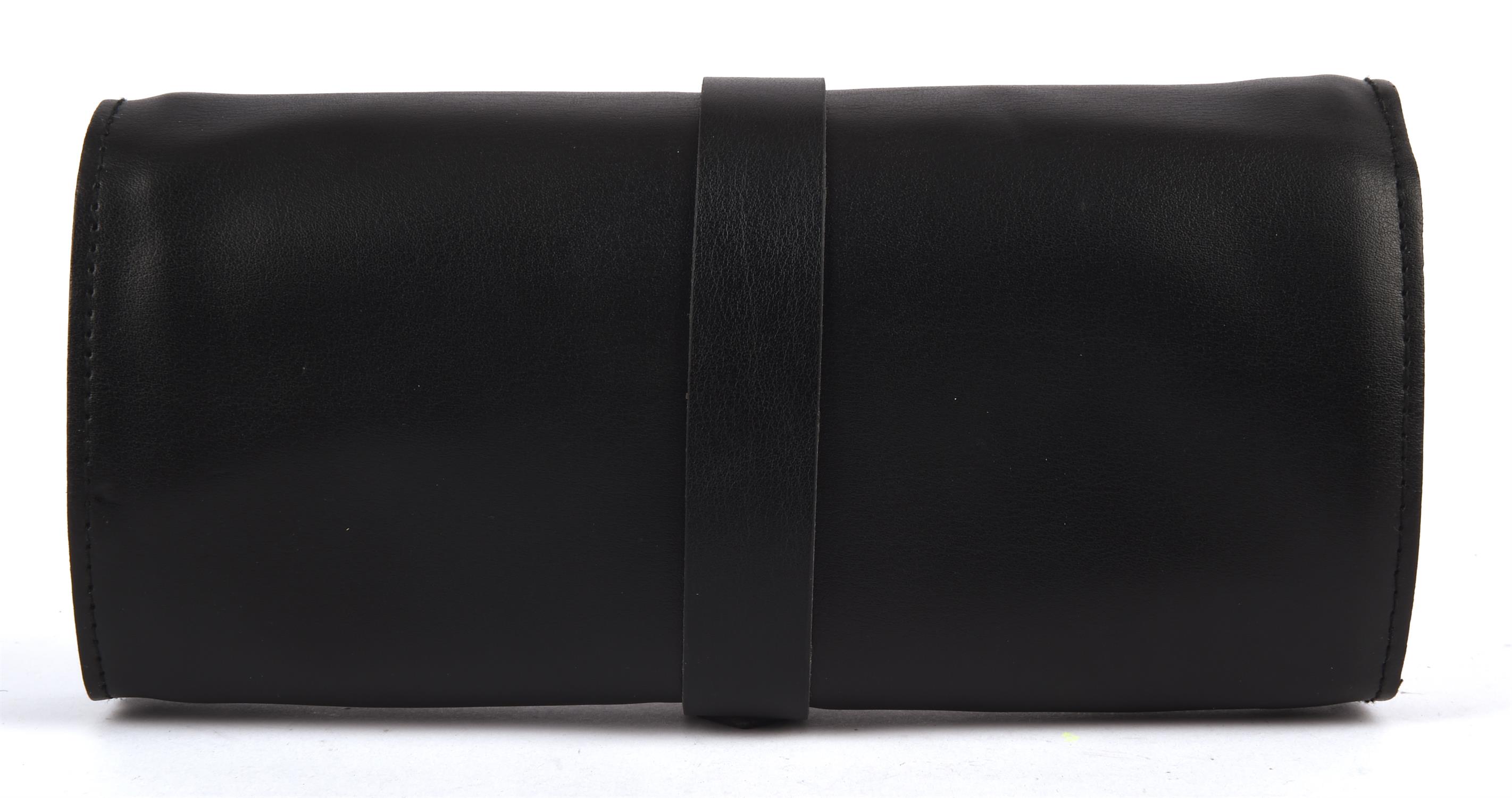 BALENCIAGA black leather jewellery roll - Image 2 of 3