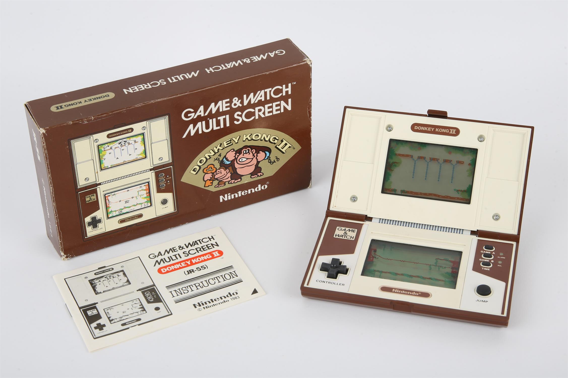 Nintendo Game & Watch Donkey Kong II [JR-55] handheld console from 1983 (complete and boxed) Item