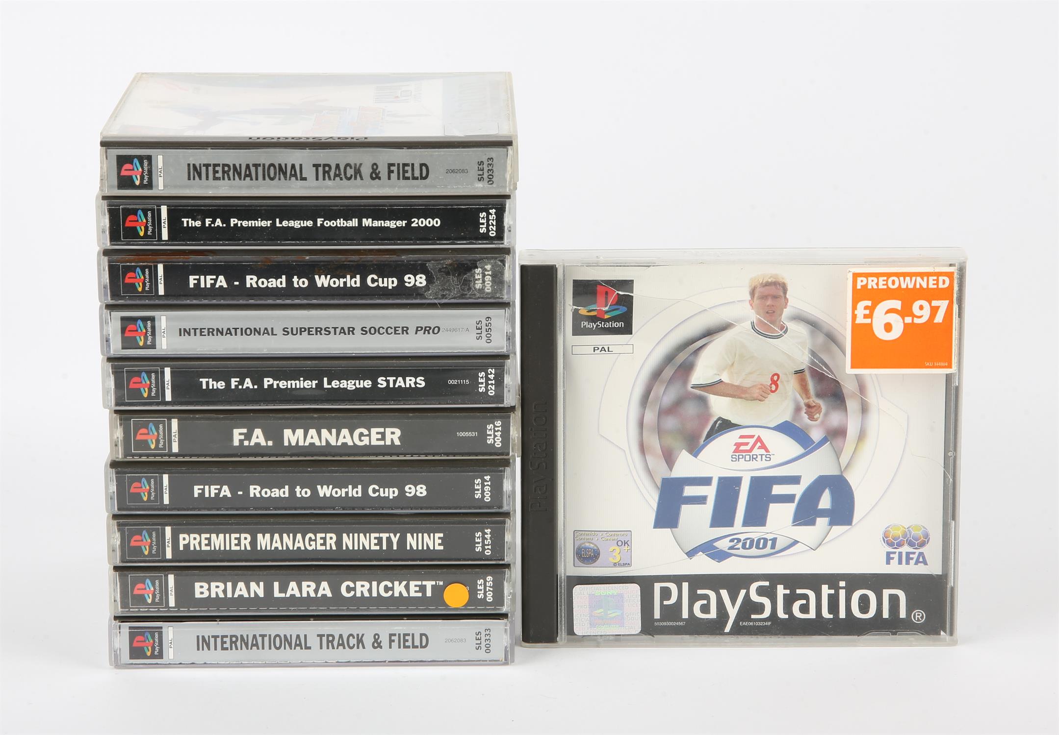 PlayStation 1 (PS1) Sports bundle (PAL) Games include: International Superstar Soccer Pro