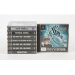 PlayStation 1 (PS1) Game Show/Pinball bundle (PAL) Games include: Fantastic Journey, Monopoly,