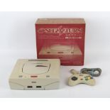 Sega Saturn boxed console HST-0014 (NTSC-J) Console is complete, boxed and untested While the