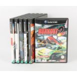 Nintendo GameCube Racing bundle (PAL) Games include: Burnout, Burnout 2: Point of Impact,
