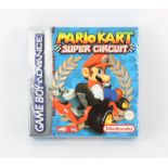 Nintendo Game Boy Advance (GBA) Mario Kart: Super Circuit factory sealed game with red strip