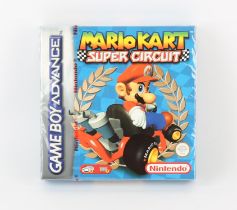 Nintendo Game Boy Advance (GBA) Mario Kart: Super Circuit factory sealed game with red strip