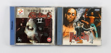 Sega Dreamcast Horror bundle (PAL) Games include: House of the Dead 2 and Nightmare Creatures 2