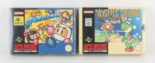 Super Nintendo (SNES) 90's mascots bundle Includes: Yoshi's Safari [no Nintendo Scope] and Super