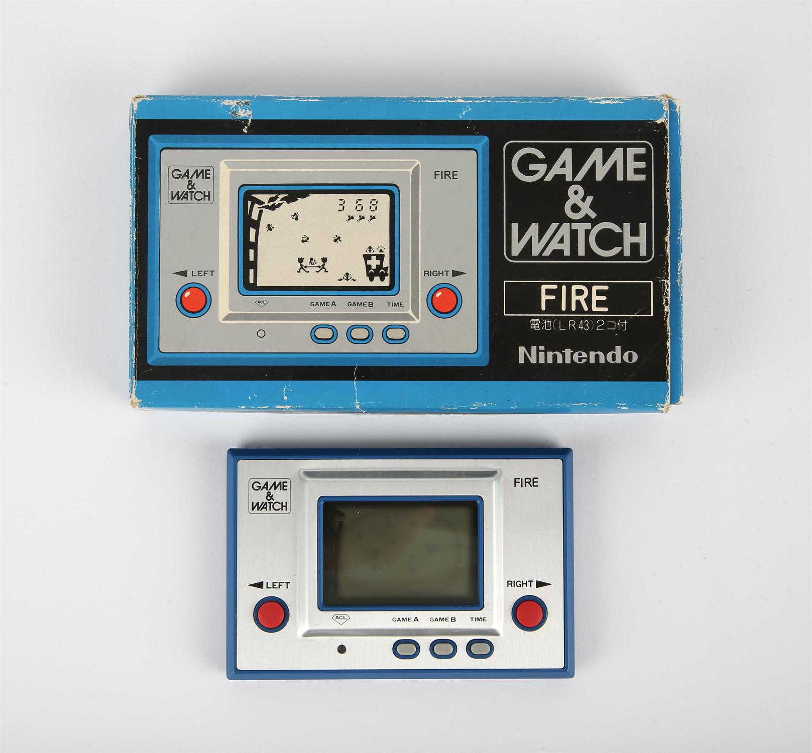 Nintendo Game & Watch Fire [RC-04] handheld console from 1980 (complete and boxed) Item is tested